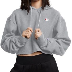 Cropped Champion Hoodie from Neiman Marcus